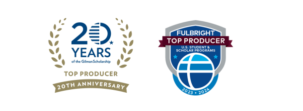 fulbright and gilman badges